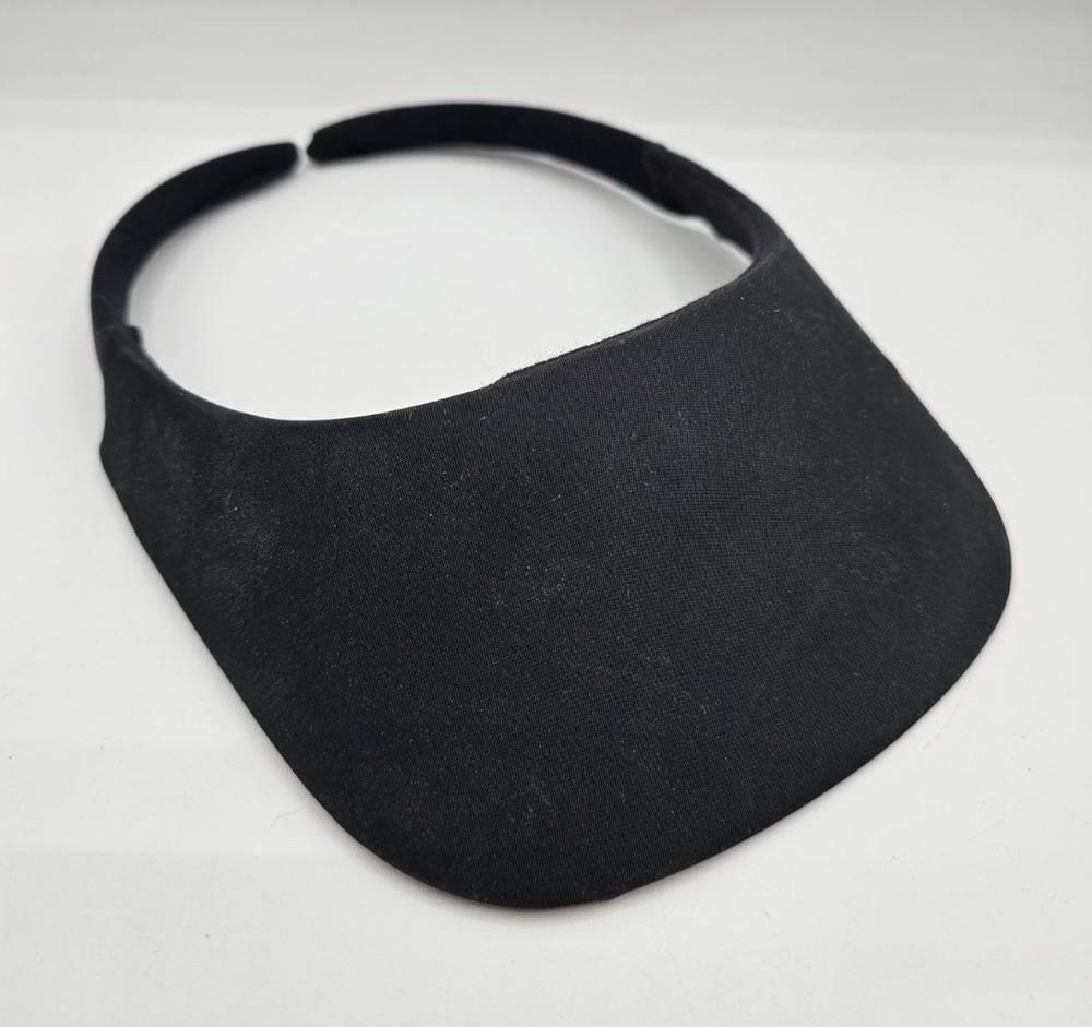 No Headache Golf Visor Hat Womens One Size Curved Brim Black